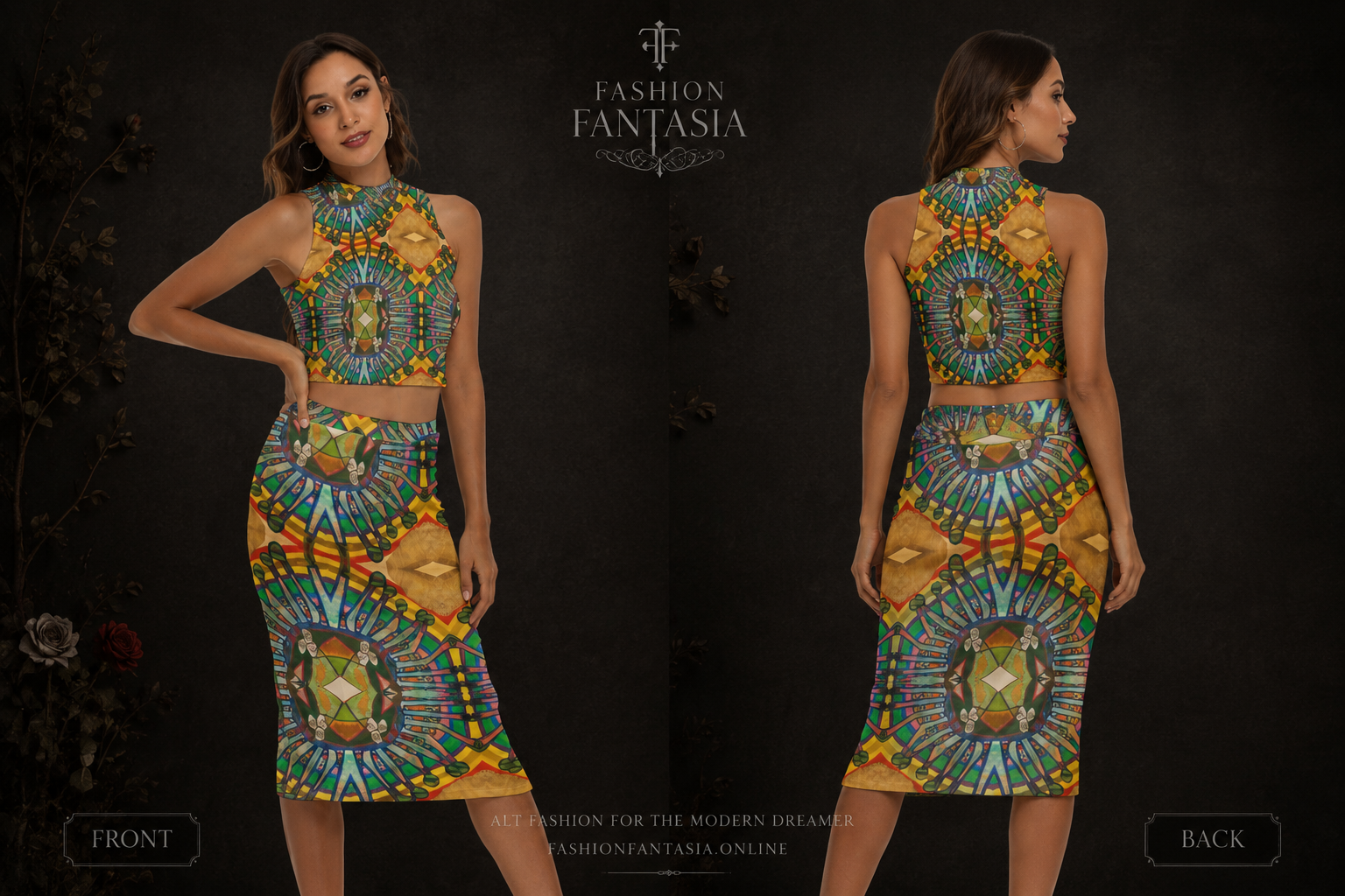 Stained Glass Dreams Two-Piece Set